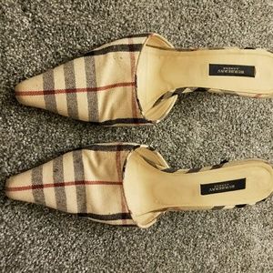 Burberry Nova Check Kitten Heel Slide
